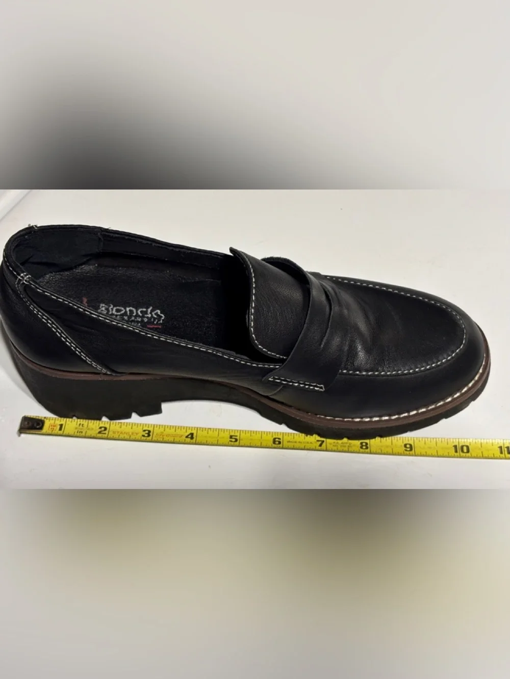 Blondo Dulce Waterproof Chunky Heel Platform Lugsole Loafers Size 9M